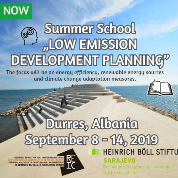 Summer School “Low Emission Development Planning” in Albania (8 – 14 September 2019, Durres)